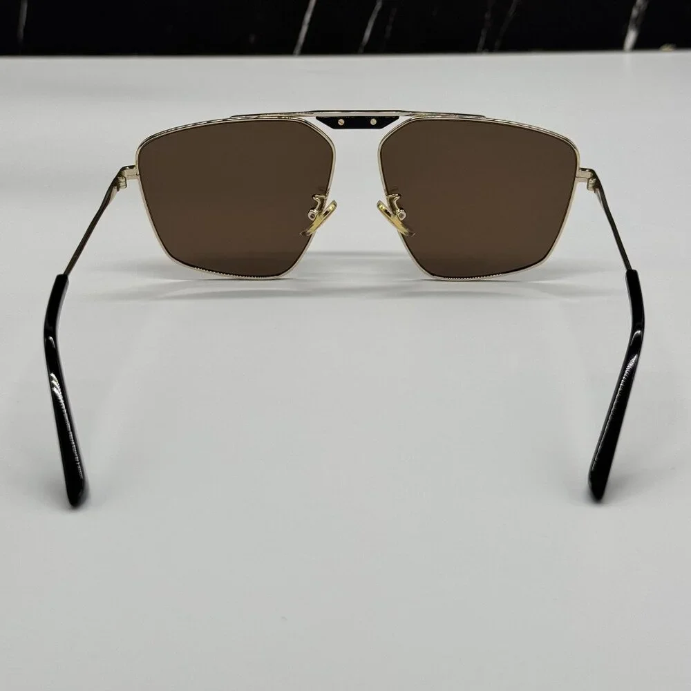 NEW BALENCIAGA SUNGLASSES GOLD MEN EYEWEAR BALENCIAGA BB0246SA 003